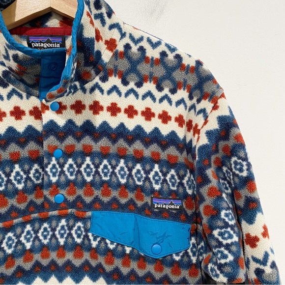 PATAGONIA Men’s Synchilla Snap-T Fleece Pullover Cliff Underwater Blue Size Med - Picture 3 of 13